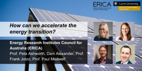 How can we accelerate the energy transition? With ERICA representatives