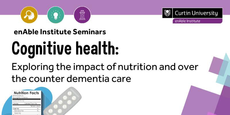 Cognitive health: The impact of nutrition & over the counter dementia care